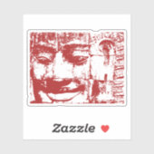 クメールストーン顔...カンボジア・バイヨン・テンプル シール (シート)