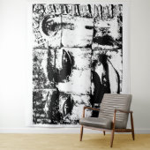 クメールストーン顔...カンボジア・バイヨン・テンプル タペストリー (インサイチュ)