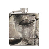 クメールストーン顔...カンボジア・バイヨン・テンプル フラスク (正面)