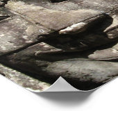 クメールストーン顔...カンボジア・バイヨン・テンプル ポスター (角)