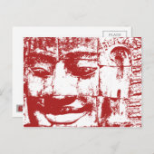 クメールストーン顔...カンボジア・バイヨン・テンプル ポストカード (正面/裏面)