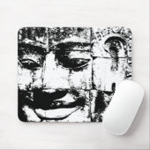 クメールストーン顔...カンボジア・バイヨン・テンプル マウスパッド (マウス)