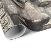 クメールストーン顔...カンボジア・バイヨン・テンプル ラッピングペーパー (ロールコーナー)