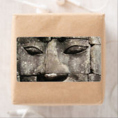 クメールストーン顔...カンボジア・バイヨン・テンプル ラベル (インサイチュ)