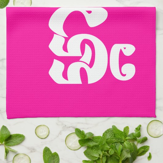 クメール王国の母- Mteay/ម្តាយ -カンボジア語の言語 キッチンタオル (折り畳み)