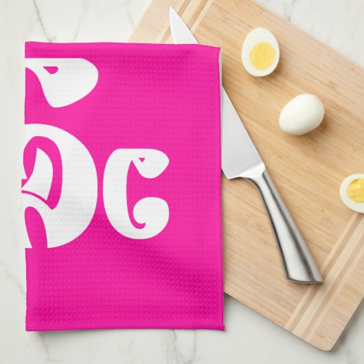 クメール王国の母- Mteay/ម្តាយ -カンボジア語の言語 キッチンタオル (四つ折り)