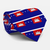 クメール王国共和国(សាធារណរដ្ឋខ្មែរ)の旗 ネクタイ (ロール)