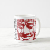 クメール・ストーン・顔...赤黒カンボジア コーヒーマグカップ (正面右)