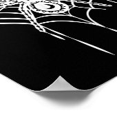 クモおもしろいウェブ怠惰なDiyハロウィーンの衣装の男性を見る ポスター (角)