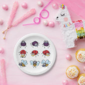 クモおもしろいラディバグビー ペーパープレート (パーティー)