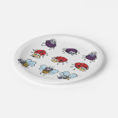 クモおもしろいラディバグビー ペーパープレート (アングル)