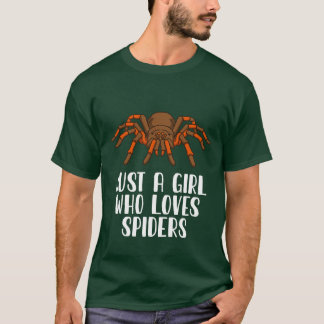 クモが大好きな女の子 Tシャツ