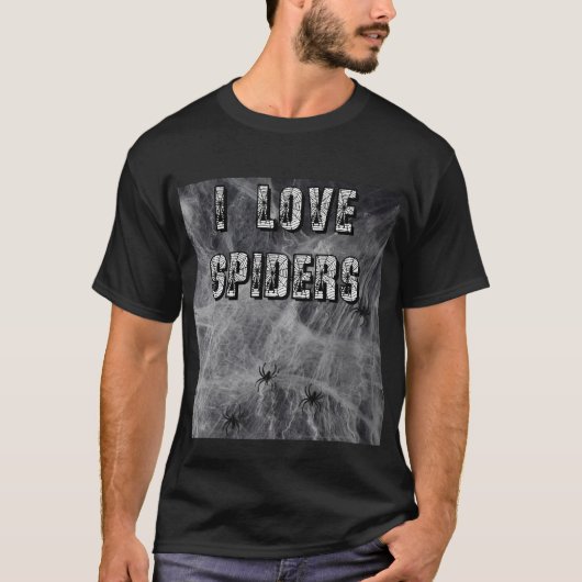 クモが大好きTシャツ Tシャツ (正面)