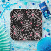 クモとくもの巣 ペーパープレート (パーティー)