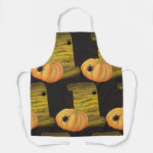 クモとカボチャ エプロン (正面)