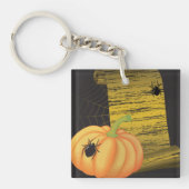 クモとカボチャ キーホルダー (正面)