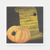 クモとカボチャ スタンダードランチョンナプキン (正面)