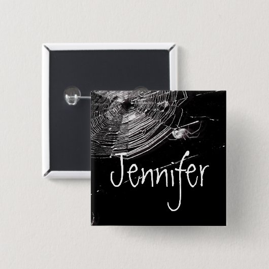 クモとクモ 缶バッジ (正面&裏面)