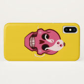 クモとスカルを眼窩に入れた幽霊たちを持つ可愛いソケット Case-Mate iPhoneケース (裏面(横))