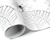 クモとスパイダーウェブおもしろいデザイン昆虫おもしろい ラッピングペーパー (ロールコーナー)