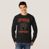 クモのささやき クモ クモの巣 タランチュラ 動物 Tシャツ (正面フル)