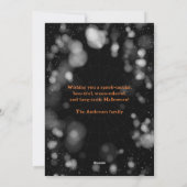 クモのクモの巣フローラハッピーハローウィンカード シーズンカード (裏面)