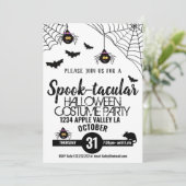 クモの化け物のようなハローウィンパーティの腕白 招待状 (スタンド正面)