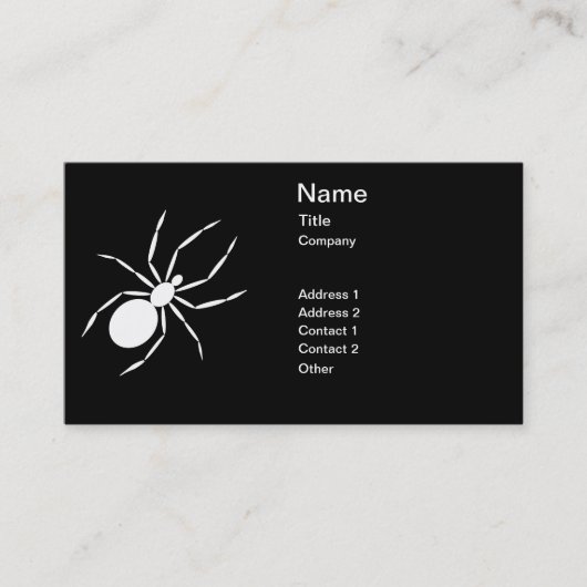 クモの図 名刺 (正面)