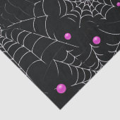クモの巣とドットモダンブラックハロウィン 薄葉紙 (詳細)