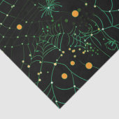 クモの巣とドットモダンブラックハロウィン 薄葉紙 (詳細)