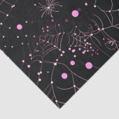 クモの巣とドットモダンブラックハロウィン 薄葉紙 (詳細)
