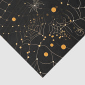 クモの巣とドットモダンブラックハロウィン 薄葉紙 (詳細)