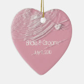 クモの巣とホワイトスパイダーズ結婚キープサックオーナメント セラミックオーナメント (右)