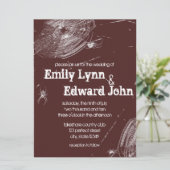 クモの巣とホワイトスパイダーズ結婚式招待状 招待状 (スタンド正面)