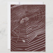 クモの巣とホワイトスパイダーズ結婚式招待状 招待状 (裏面)