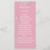 クモの巣とホワイトスパイダーズ結婚式 プログラムカード プログラム (裏面)