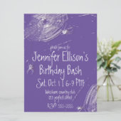 クモの巣とホワイトスパイダーズ誕生日 招待状 (スタンド正面)