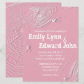 クモの巣と白いクモの結婚式招待状 招待状 (正面/裏面)