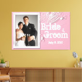 クモの巣と白いクモ結婚の形見キャンバス キャンバスプリント (インサイチュ (リビング))