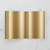 クモの巣のクモと星は黒と金ゴールド カード (内部)