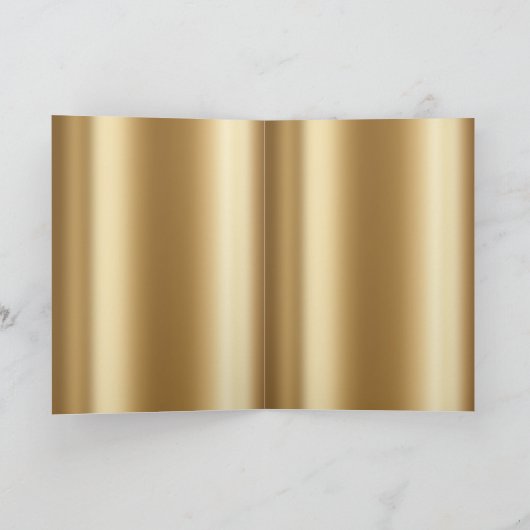 クモの巣のクモと星は黒と金ゴールド カード (内部)