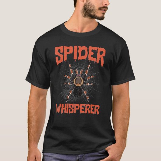 クモの巣のクモの巣のクモの巣タランチュラ動物 Tシャツ (正面)