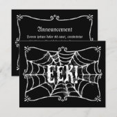 クモの巣の巣 案内状 (正面/裏面)