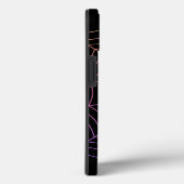 クモの巣の黒い紫のオレンジのハロウィンパターン Case-Mate iPhoneケース (裏面 / 右)