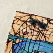 「クモの巣は妖精のハンモックだ」マルジョリー・ミラー ビーチタオル (インサイチュ)