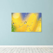 クモの巣を露で塞ぐ キャンバスプリント (インサイチュ (ウッドフロア))