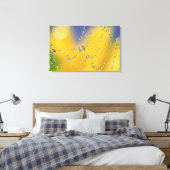 クモの巣を露で塞ぐ キャンバスプリント (インサイチュ (寝室))