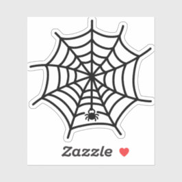 クモの巣ドードル シール