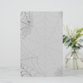 クモの巣ハロウィンクモ 便箋 (スタンド正面)