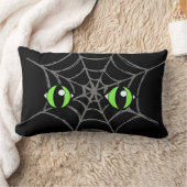 クモの巣状のアイズ、腰枕13" x 21" ランバークッション (ブランケット)